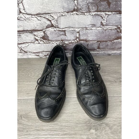 Jarking Classics Black Leather Lace Up Oxfords Shoes Men Sz 6E US/39EU Mexico - Picture 10 of 16